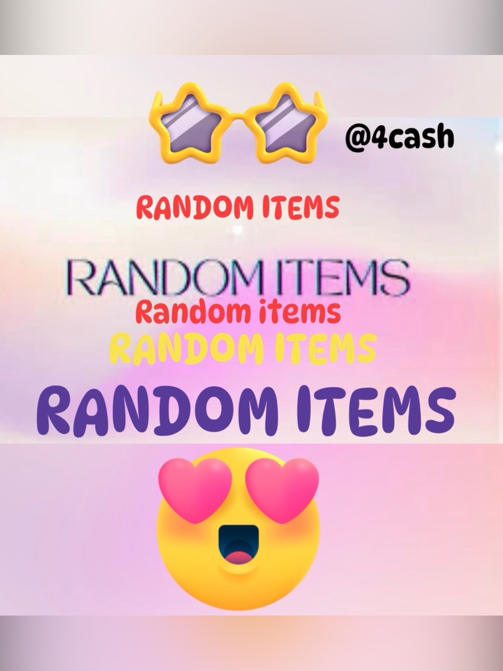 RANDOM ITEMS, etc.